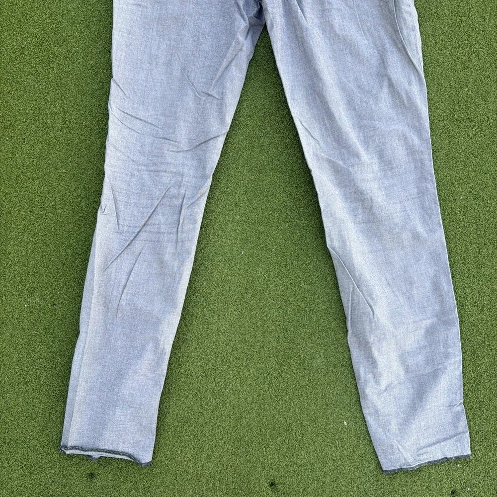 James Perse Brushed Twill 5 Pocket Pants Gray Yarn Men 32x32 UNHEMMED Slim $325